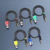 3.5mm Male To 3Pin Female Auditory Cable For Connecting Smartphones Tablets To Mixers Speakers