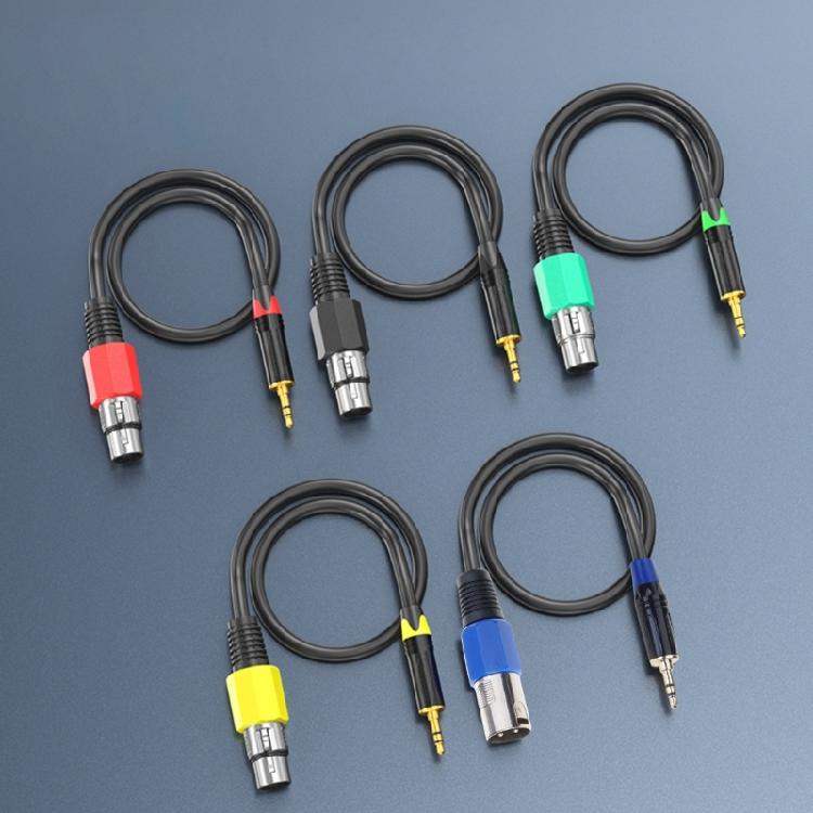 3.5mm Male To 3Pin Female Auditory Cable For Connecting Smartphones Tablets To Mixers Speakers