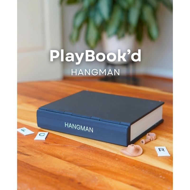 2026 Playbook'lu Adam Asmaca Masa Oyunu, Taşınabilir Katlanır 3D Baskılı Kitap Oyunları, Parti Hediyesi İçin Kelime Bilgisi Kelimeleri Yazım Meydan Okuması