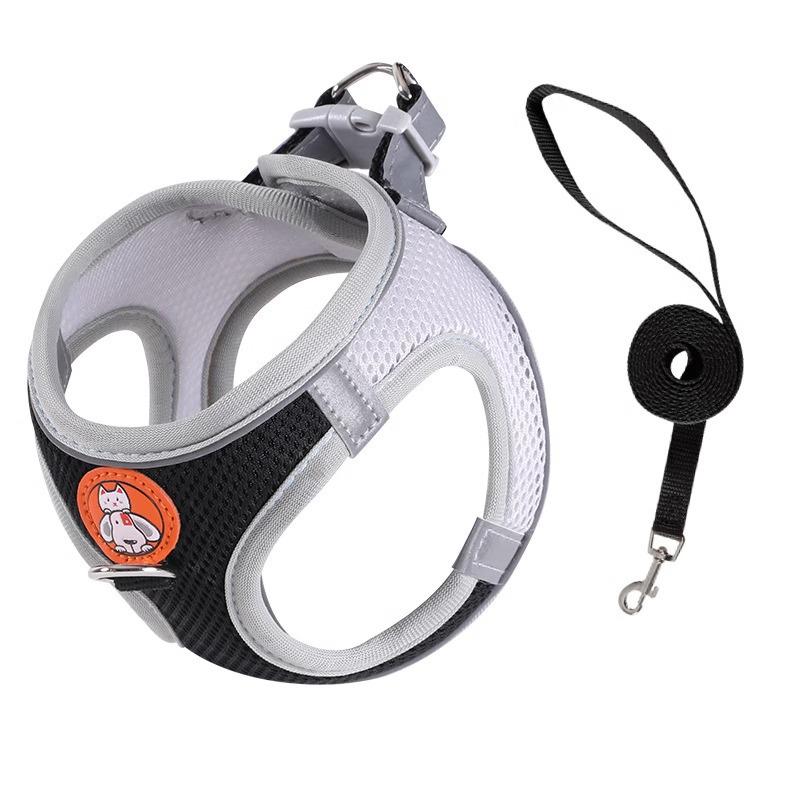 Reflective Breathable Cat Harness & Leash Set - Anti-Escape Vest for Safe Walks