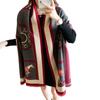 Autumn And Winter Warm Imitation Cashmere Scarf Women'S Versatile Thickened Scarf Carriage Pattern Shawl