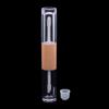 1Pcs Double-Ended 2-In-1 Oval Flat Empty Lip Gloss Tubes With Wand Leak Proof Refillable Packaging Plastic Bottle Travel Kit