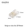 COB Mini Led Light Strip Wire Connectors 2 3 4 Pin Connection Solderless FCOB RGB CCT 5 8 10mm LED Strip To Strip Wire Connector