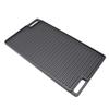 Pre Seasoned Cast Iron Reversible Rectangular Grill Griddle Non Stick Family Pan Cookware with Handles