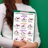 Set de 3 Postere de Antrenament cu Echipament Pilates, Întărirea Musculaturii Abdominale și a Trunchiului, Diagramă pentru Exerciții de Postură, Ghid de Exerciții pentru Sală Acasă pentru Începători