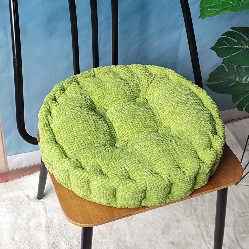 Cuscino per Sedia in Velluto a Coste con Chicchi di Mais 3D Fatto a Mano – Cuscino per Seduta Tatami Spesso