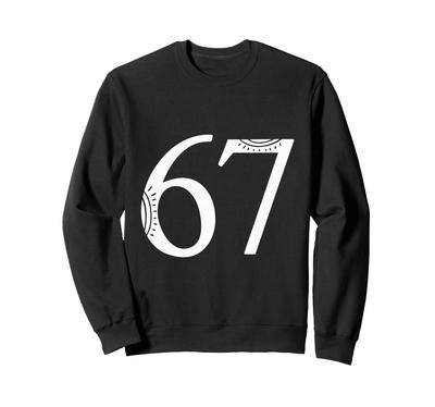 Sweatshirt 67 Soleil Bohème Minimaliste Line Art Design Numérique