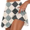 Moda da donna stampata casual sportiva fitness corsa yoga gonna da tennis gonna corta a pieghe pantaloncini mezza gonna