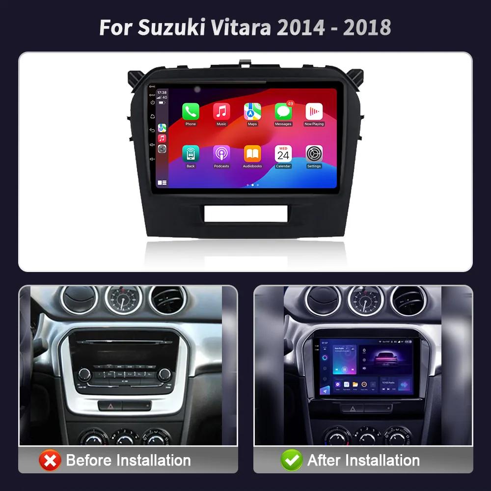 Android Bluetooth Wireless CarPlay For Suzuki Vitara 2014-2018 Car Radio Multimedia Navigation Touch Screen Stereo Head Unit