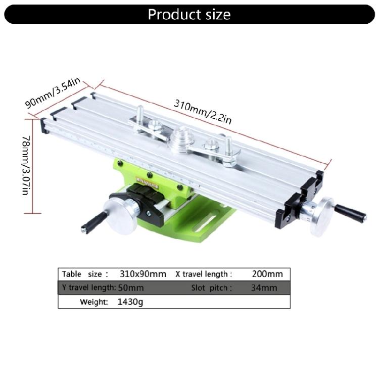 Precisions Milling Machine Worktable Multifunction Drill Vise Fixture Working Table Benches Drill Crossed Table Support