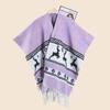 Autumn and winter double-sided thickened shawl with female Christmas series going out warm cape cape new