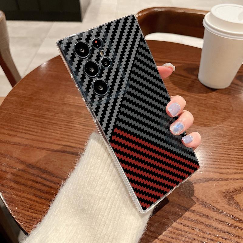 Stripe Pattern Case For Samsung Galaxy S26 S25 S24 Ultra S23 S25 FE A57 A17 A37 A16 A56 A55 A15 A35 A36 5G Soft TPU Phone Cover