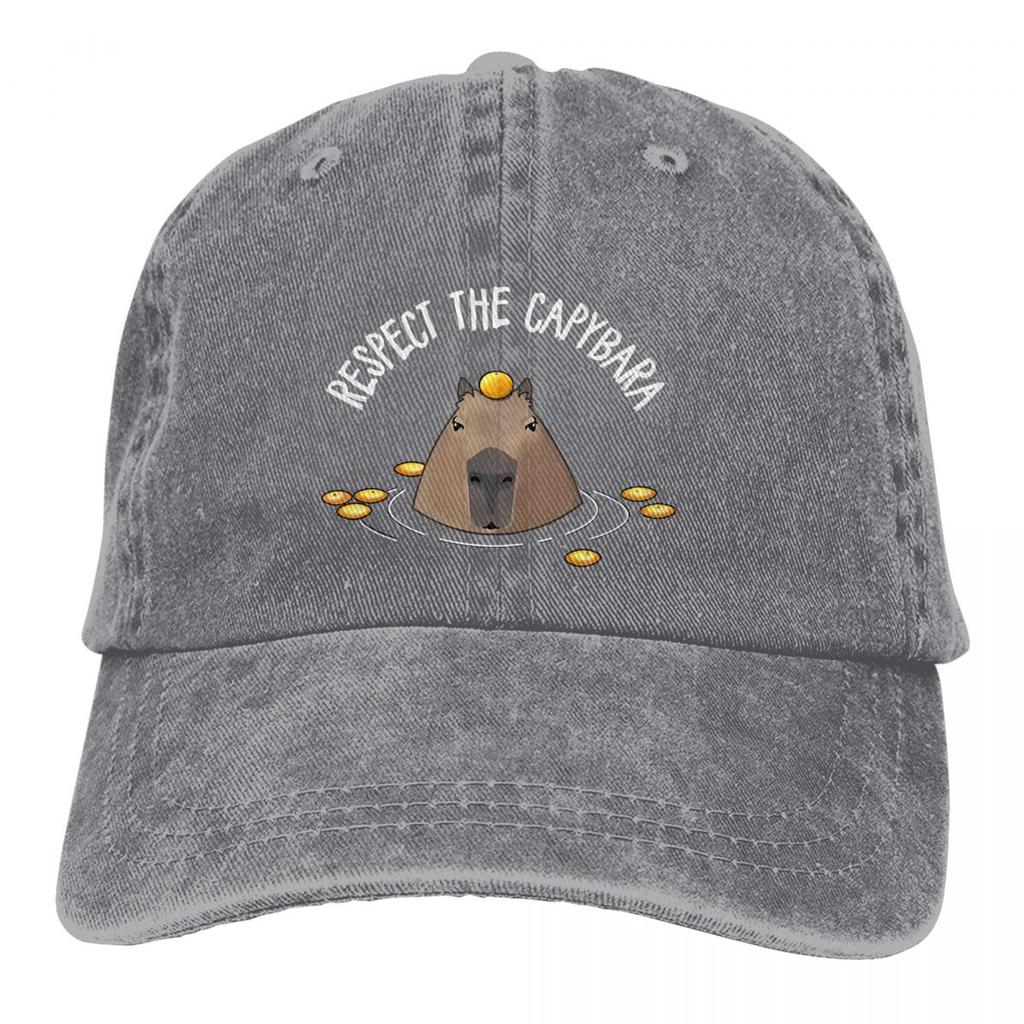Cute Baseball Caps Peaked Cap Capybara Animal Sun Shade Hats for Men