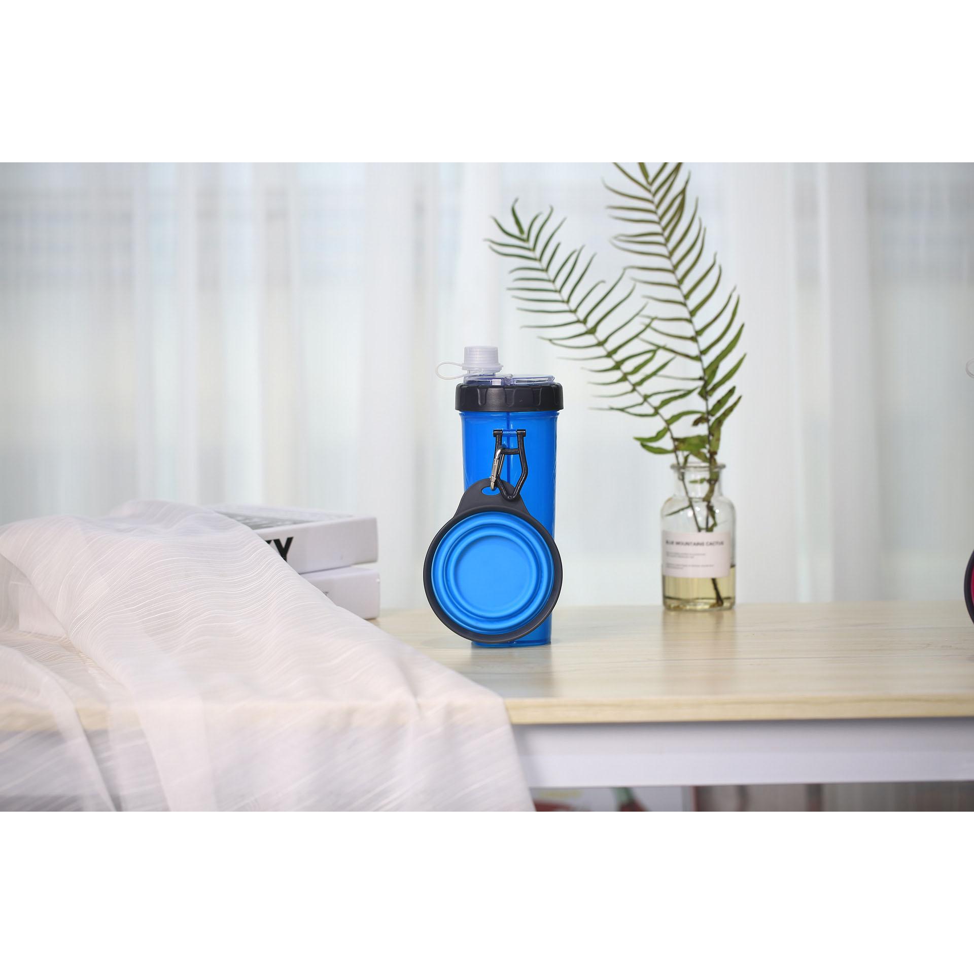 

Чашка для воды и еды для домашних животных, складная миска для кормления собак на открытом воздухе, принадлежности для домашних животных, чашка для воды и еды двойного назначения, чашка для домашних животных синий