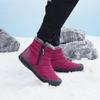 HUIZUMEI Herren Winter Plüschgefütterte Schneestiefel
