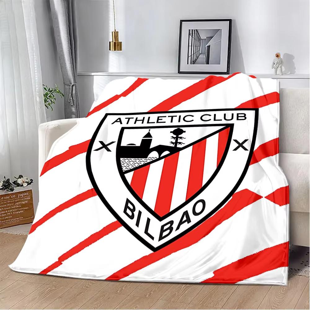 VIKAMA Logo Athletic Bilbao Coperta Plaid Flanella Camera da Letto Salotto Coperta Ventilatore Regalo Decorazione della Casa