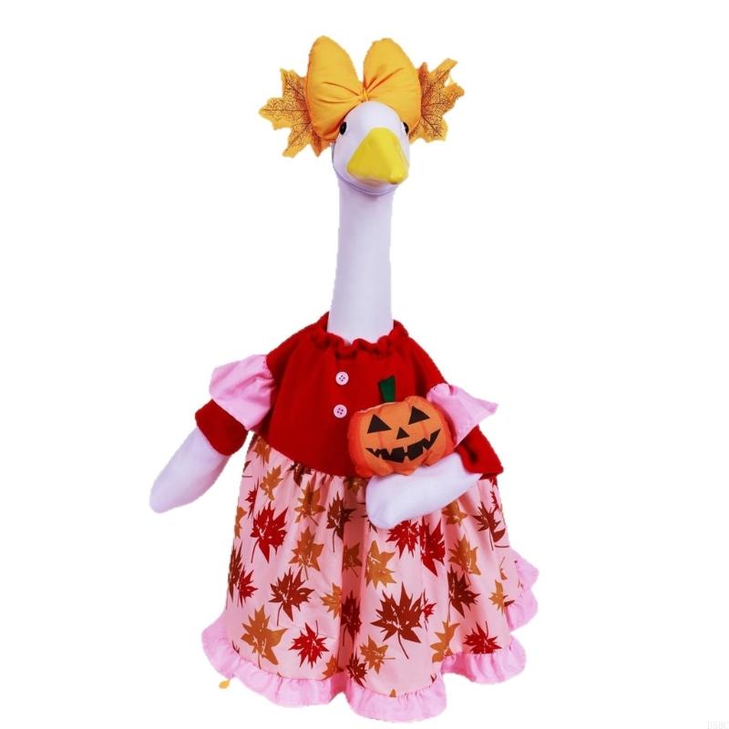 Uroczy Kostium Koszuli z Tkaniny w Gęsi na Halloween, Jesienne Dekoracje na Werandę i do Ogrodu