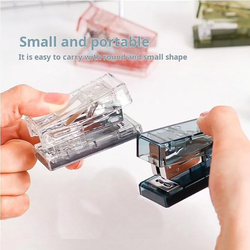 Desk Mini Stapler (without Staples), Small Stapler for Classroom Desktop Teacher Travelling