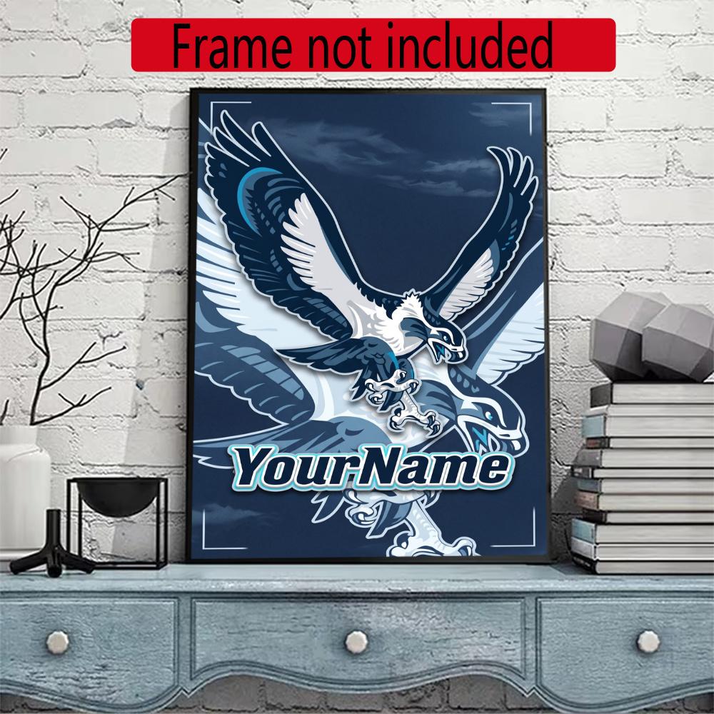 Seattle Seahawks Customize Your Name Diamond Painting Round Diamond Rhinestones Mosaic Diamond Embroidery Wall Paintings Rhinestones Gift Frameless
