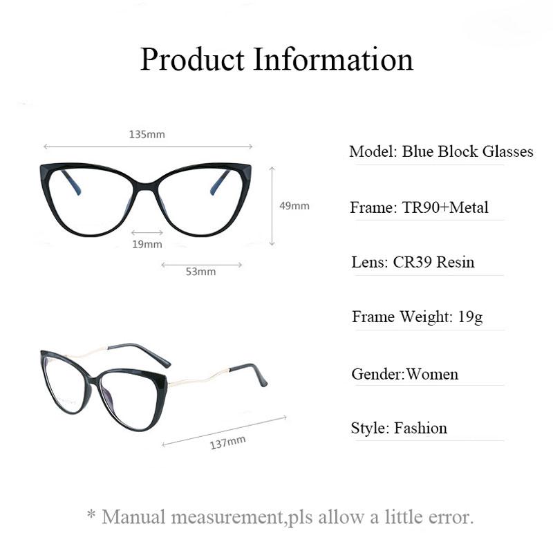 Óculos de proteção de bloqueio de luz azul da moda