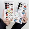 Case for Samsung Galaxy S26 Note 20 Ultra 10 S24 S22 FE S25 Edge S20 Plus S21 S23 Ultra Phone Cover Crayon Shin Chan Cartoon