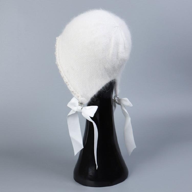 Stylish Earflap Hat Elegant Bows Tassels Pearls Earflap Hat Stylish Women Hat for Trendy Accessorizing