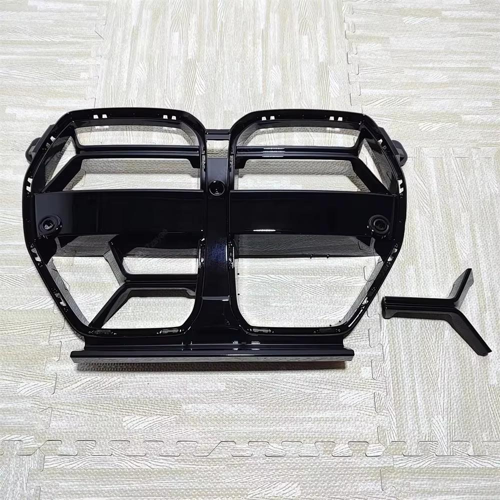 

Решетки переднего бампера в стиле CS Глянцево-черная решетка капота с ACC для BMW M3 G80 G81 M4 G82 G83 2021-2024 Обвесы Тюнинг