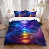 3Pcs Chakra Balance Printed Bedding Set, Breathable And Soft,(Includes 1 Duvet Cover And 2 Pillowcases, Quilt Not Included) Yy250815208