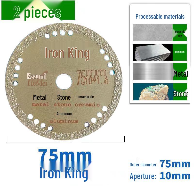 Mini 76mm (3") Angle Grinder Blade: Metal Grinding & Polishing Disc, Cutting Wheel 10mm Arbor.