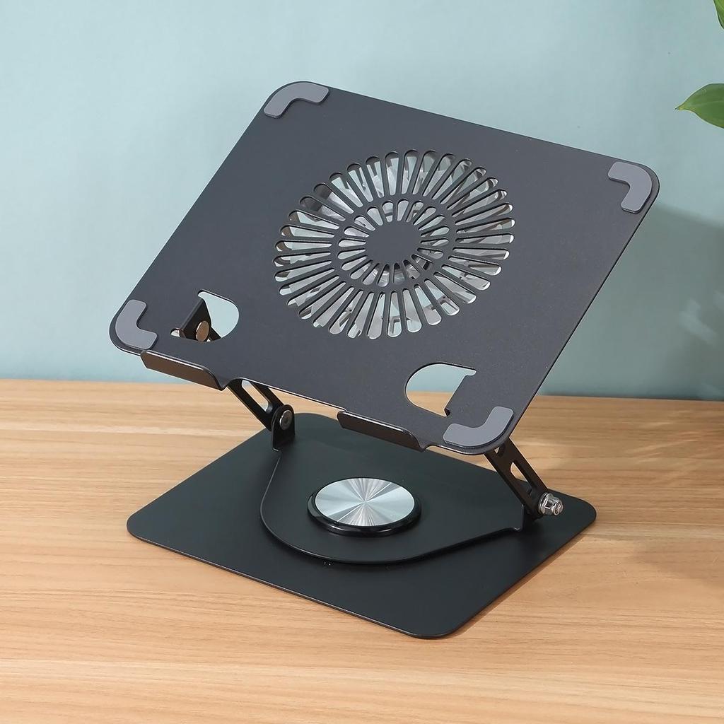 360° Rotating Carbon Steel Laptop Cooling Stand