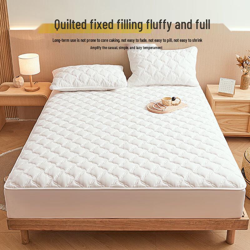 Muji A-Class All-Cotton Quilted Fitted Sheet