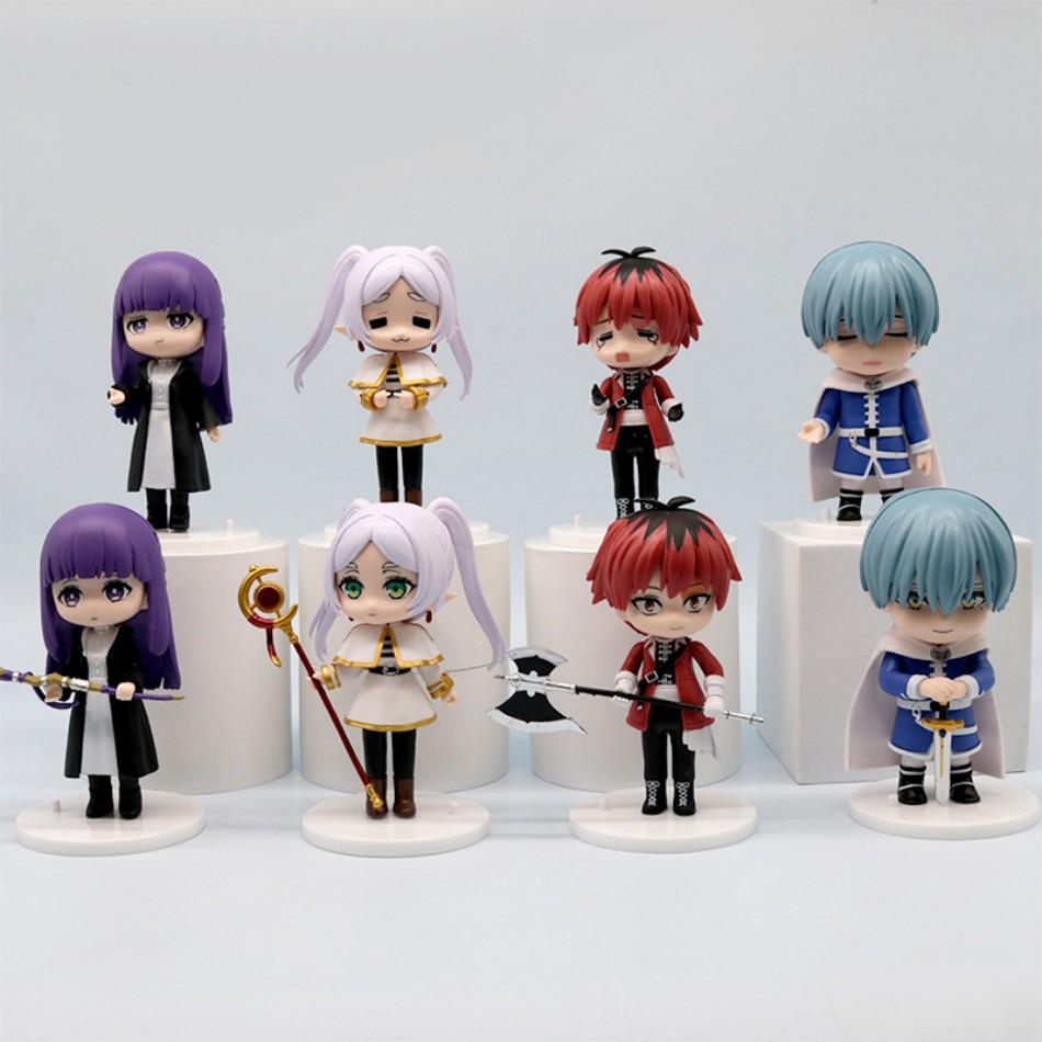 4/8pcs FuRyu Noodle Stopper Sousou No Frieren Anime Girl Figure Frieren Beyond Journey's End Action Figure Collectible Model Toy