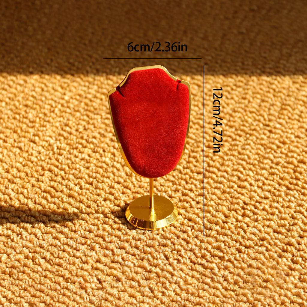 Vintage Resin Velvet Jewelry Display Stand Retro Necklace Bracelet Earring Pendant Display Props Holder Classic Jewelry Stand