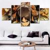 5 Pieces Canvas Wall Arts Anime Poster Painting Eren Armin Attack on Titan Wallpaper Home Decor Picture Print For Living Room