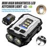 Powerful Pocket Torch Light Rechargeable Super Bright LED Multifunctional Linterna Magnetic COB LED EDC Mini Keychain Flashlight