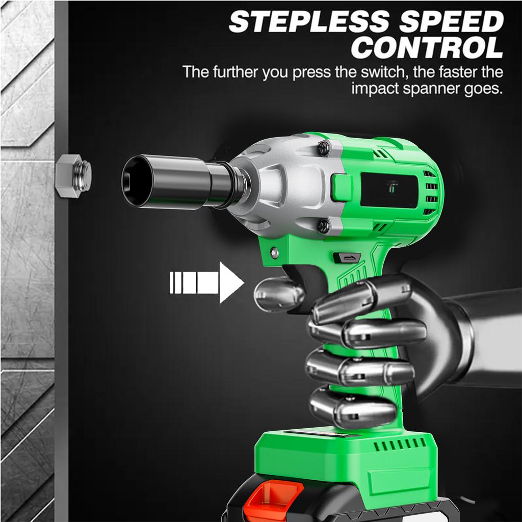 20V Cordless Impact Wrench DIY Grade Electric with 320Nm Max Torque Battery Powered Car Support Local EU Warehouse Drop Shipping