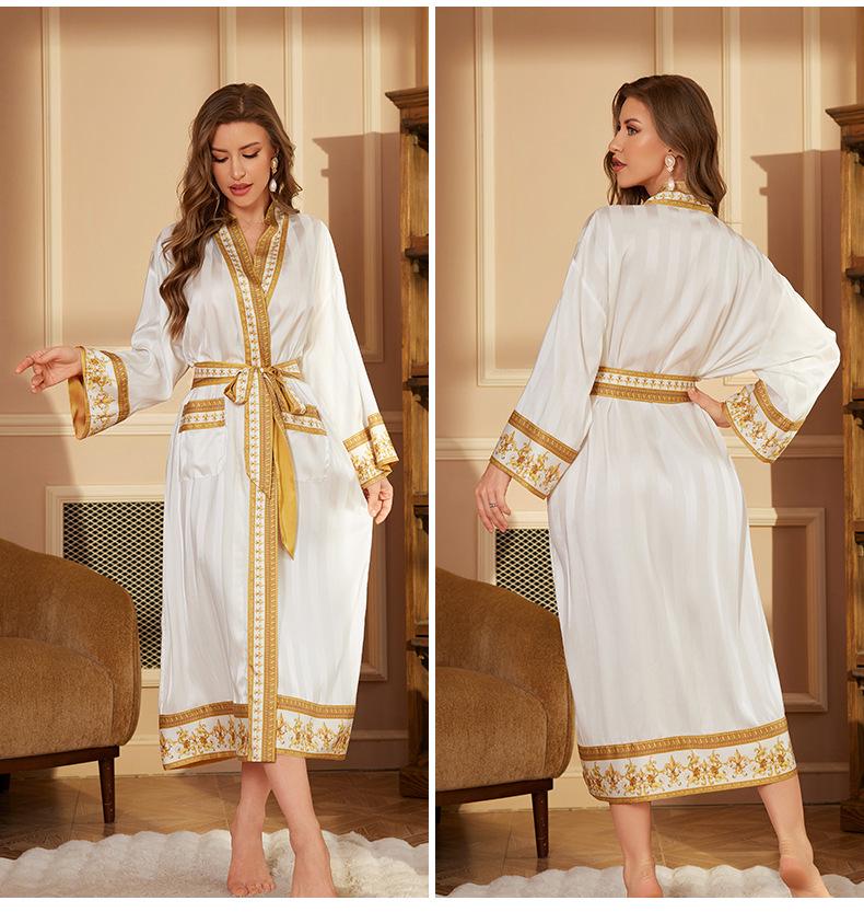 

Женская роскошная юката с длинным рукавом для весны и осени, WP3373 One Size