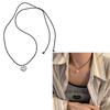 Fashion Trend Niche Sense Love Pendant Collarbone Chain Temperament Simple Cold Wind Adjustable Black Rope Necklace