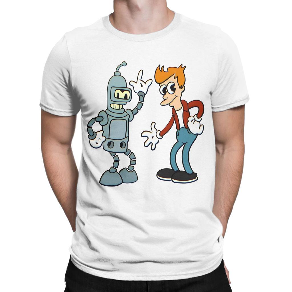 Herren Damen Futuramas Cartoon Comic T-Shirt Baumwolle Bedrucktes T-Shirt Kleidung Outfits