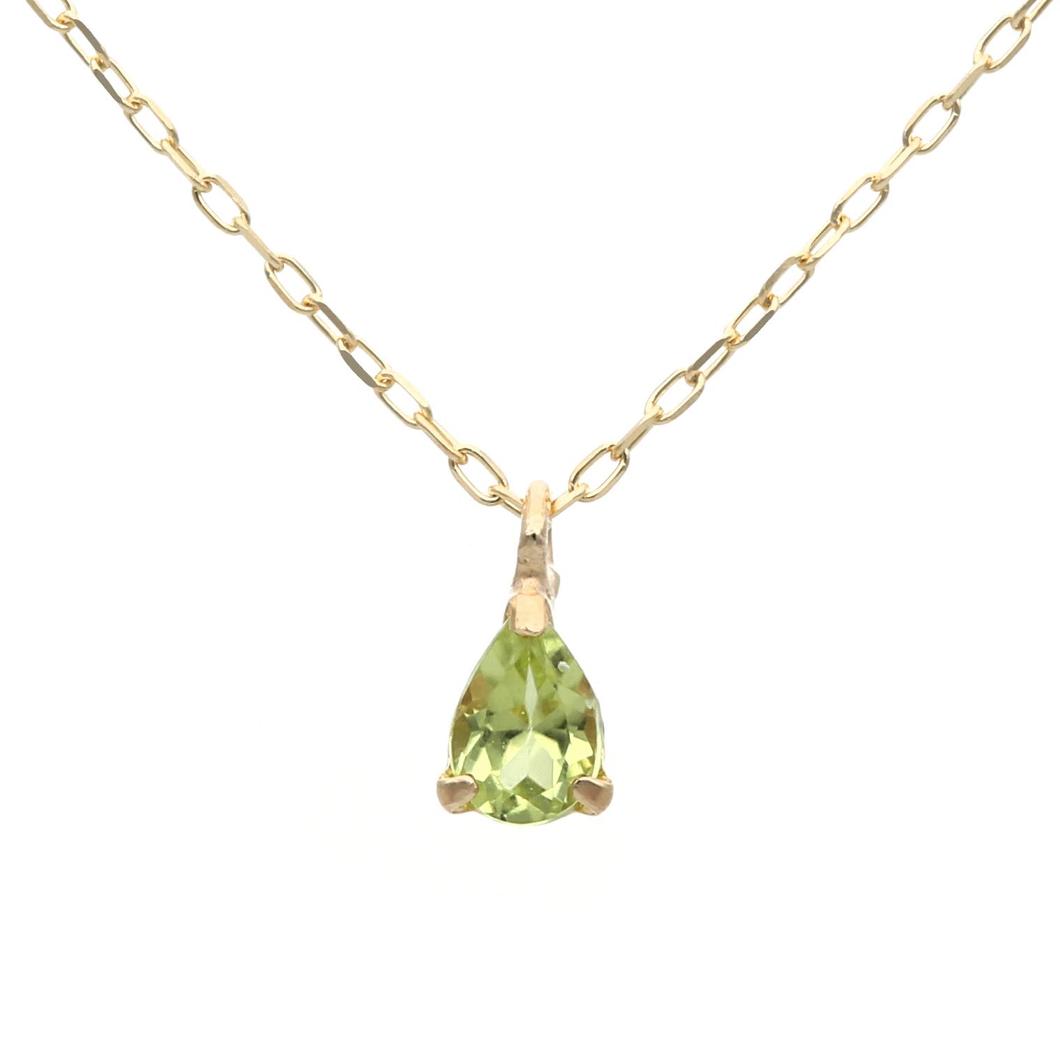 

K10 Yellow Gold Peridot Necklace L&CO 63-7808