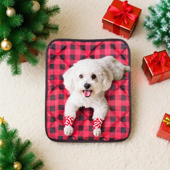 Quilted Pet Warm Pad Non-Slip Bottom Dog Crate Pad Reusable Washable Winter Dog Warming Mat for Indoor Cats Puppies Pet Bed Sofa