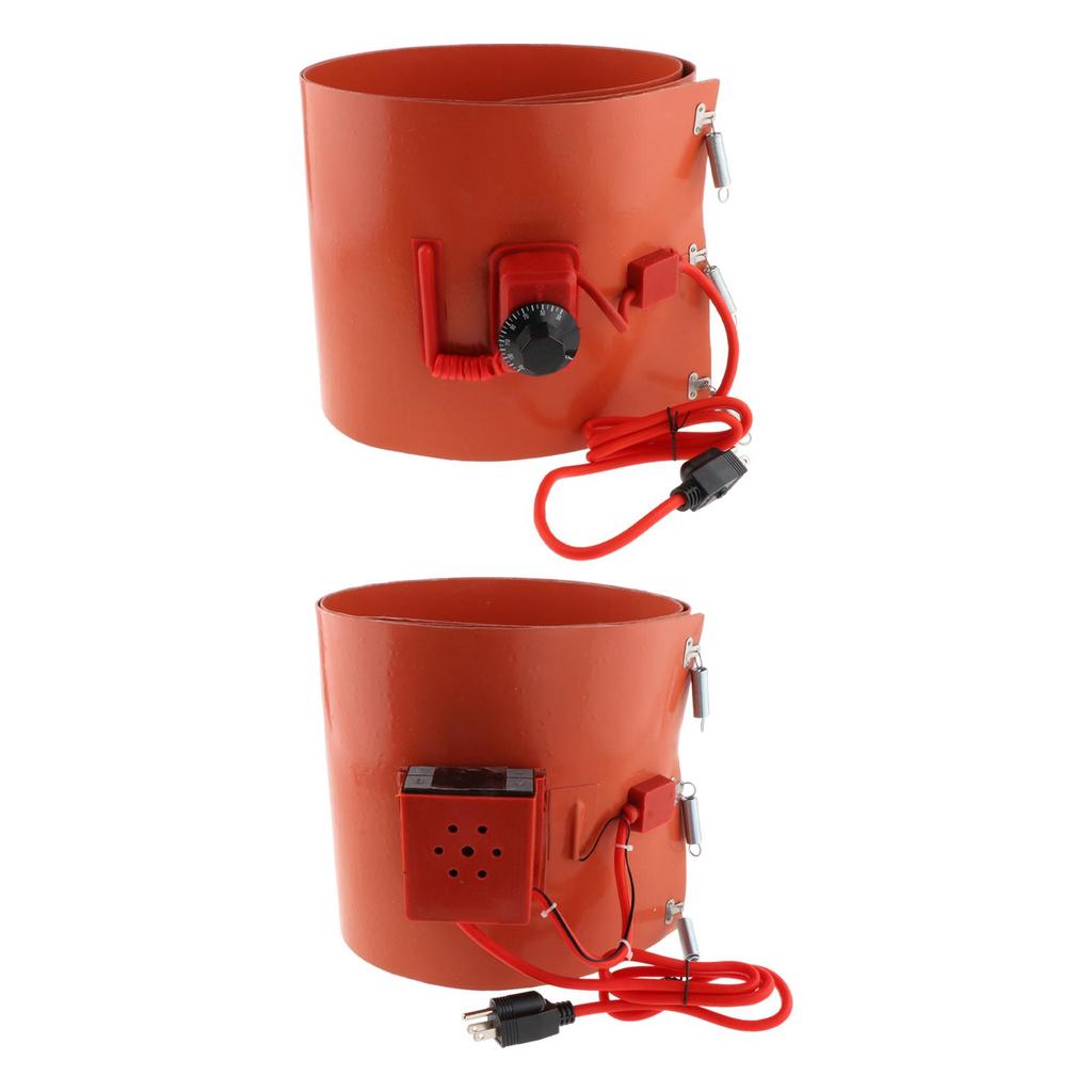 Drum Pail Heater Rubber Adjustable Temperature for Wax Honey Paint