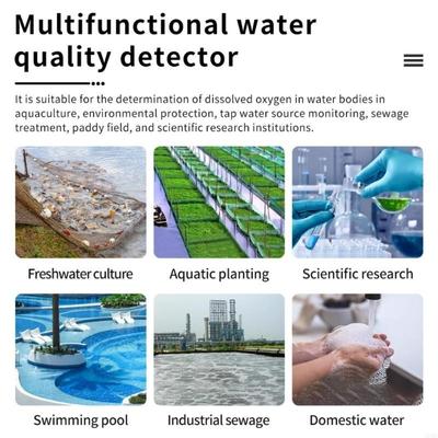   Lightweight Dissolved Oxygen Meter Water Quality Tester Temperature Compensation USB Data Transfer LCD Display for Home