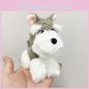 Adorable Cute Schnauzer Plush Dog Keychain Soft Toy With Gold Keyring For Dog Lovers