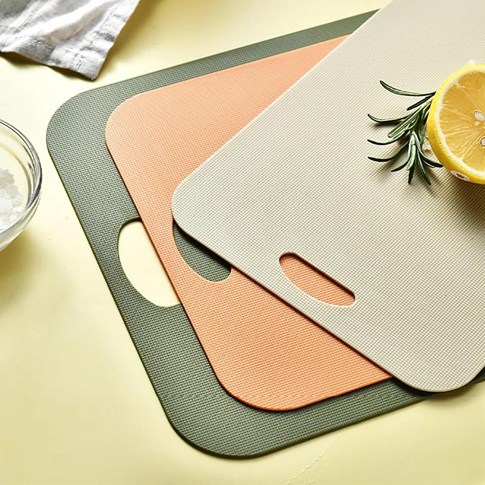 Kitchen Cutting Board Plastic Chopping Board 1-3Pcs Non-slip Cutting Board Meat Fruit Vegetables Classified Cutting Board Set
