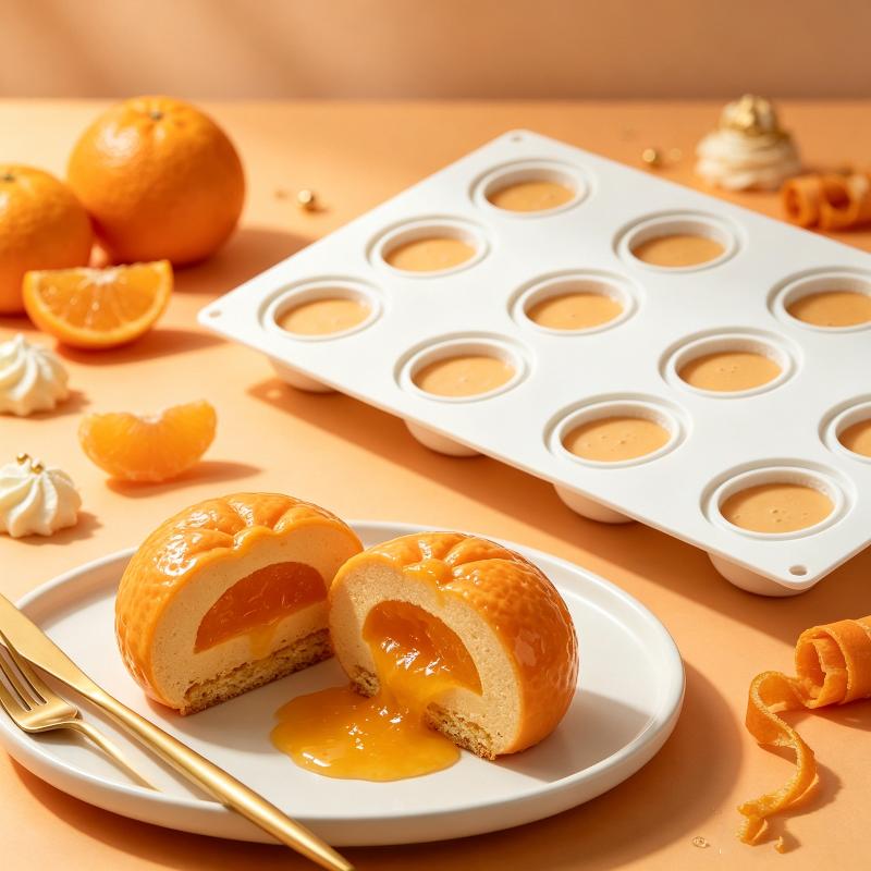 Fruit Shaped Silicone Mold For Mousse Cake Peach Grape Apricot Chocolate Pudding Candy Making Mold Kitchen Baking Tool