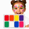 8-Color Water-Soluble Body Paint Kit for Kids: Face Paint for Sports, Halloween, and Christmas