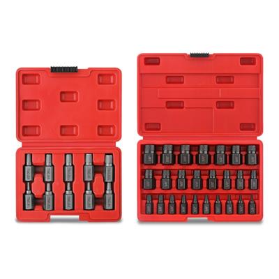 Set di Estrattori di Viti Punte da Trapano Testa Esagonale Set di Bulloni Multi-Spline Denti Antiscivolo Rimuovi Bulloni Danneggiati Rotti Strumenti di Riparazione Demolizione