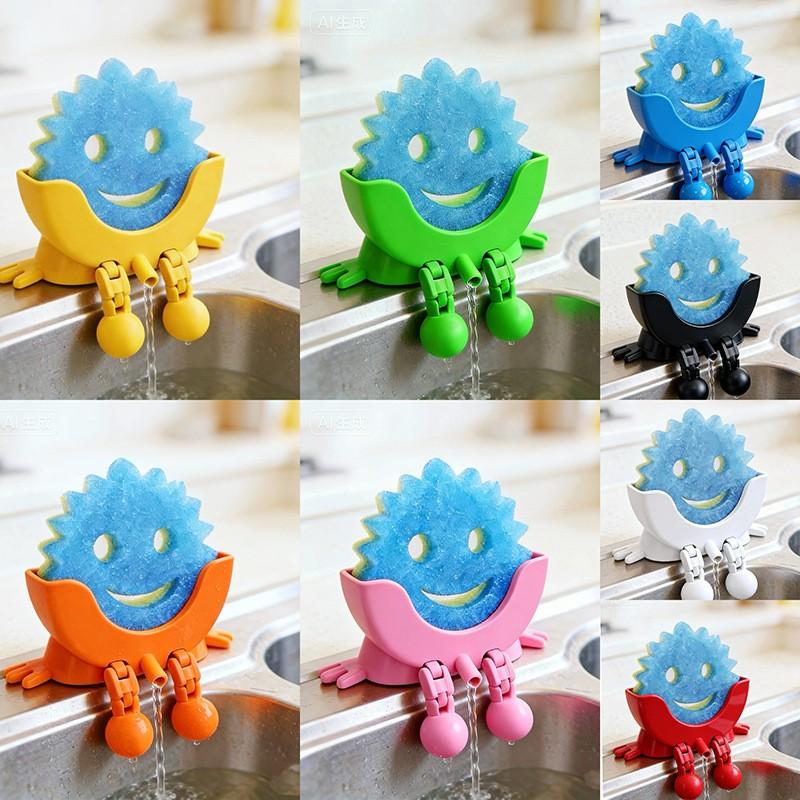 Scrub Peeing Drain Holder Funny Drain Rack Kitchen Accessories Dishwashing Supplies Holder Home Decor
