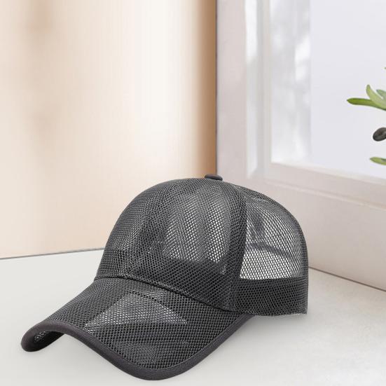 Men Baseball Hat Adjustable Tightness Versatile Upright Brim Casual Hat Sunshade Cycling Outdoor Hat